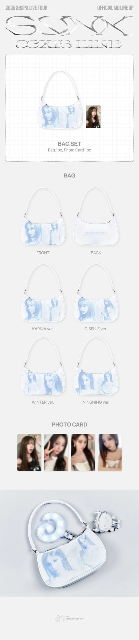AESPA - BAG SET - 2025 aespa LIVE TOUR - SYNK : aeXIS LINE - MD