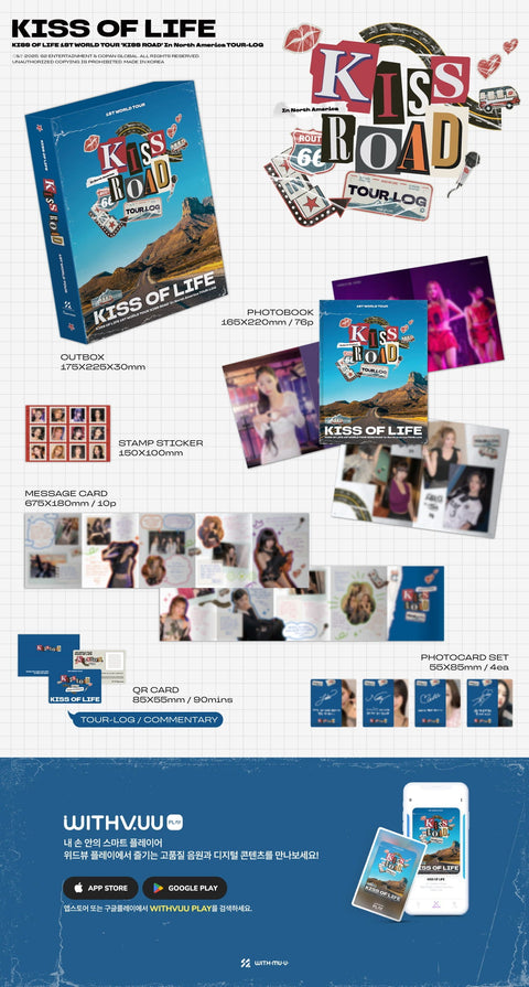 KISS OF LIFE - 1ST WORLD TOUR 'KISS ROAD' IN NORTH AMERICA TOUR-LOG (QR VER.)