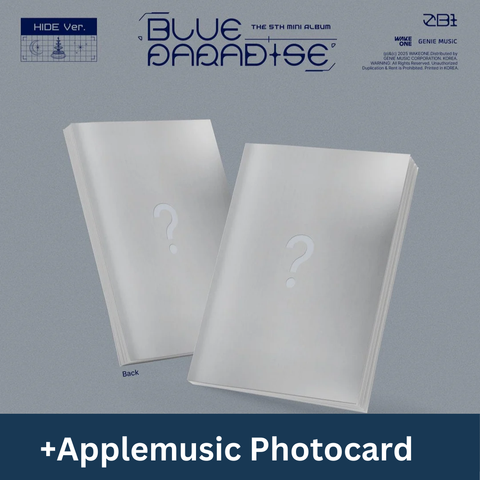 ZB1 - BLUE PARADISE (PHOTOBOOK VER.) +Applemusic POB Photocard