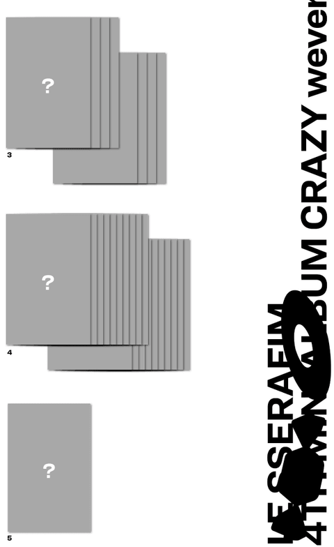 LE SSERAFIM - CRAZY (4TH MINI Album) WEVERSE ALBUMS VER. - Kpopfuture