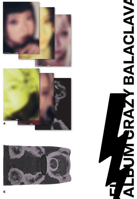 LE SSERAFIM - CRAZY (4TH MINI ALBUM) BALACLAVA VER. + Weverse Gift