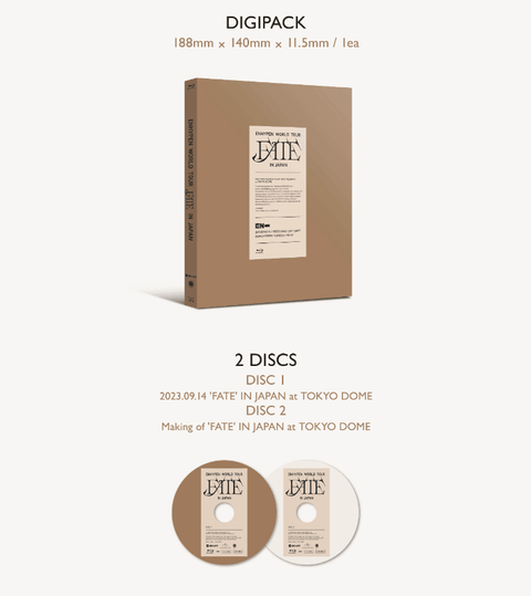 ENHYPEN - WORLD TOUR 'FATE' IN JAPAN (BLU-RAY/ DVD)