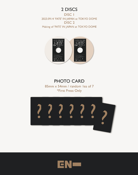 ENHYPEN - WORLD TOUR 'FATE' IN JAPAN (BLU-RAY/ DVD)