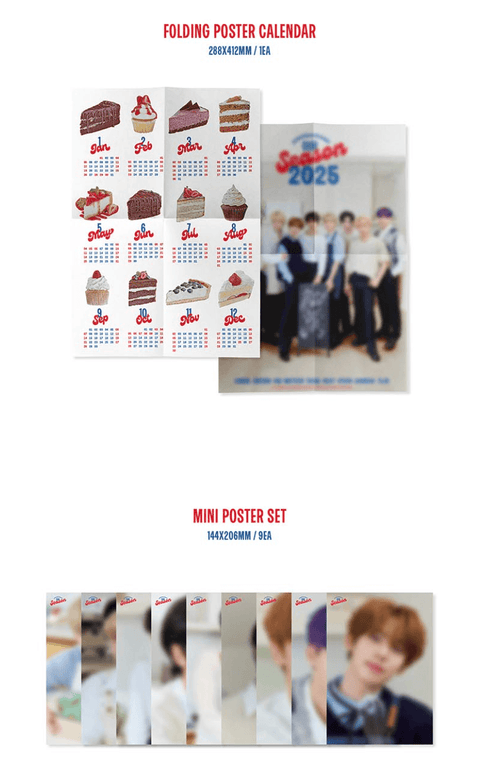 ZB1 - 2025 SEASON'S GREETINGS (OUR SEASON : SEASONS' SWEET GREETING)+Exclusiv POB Set