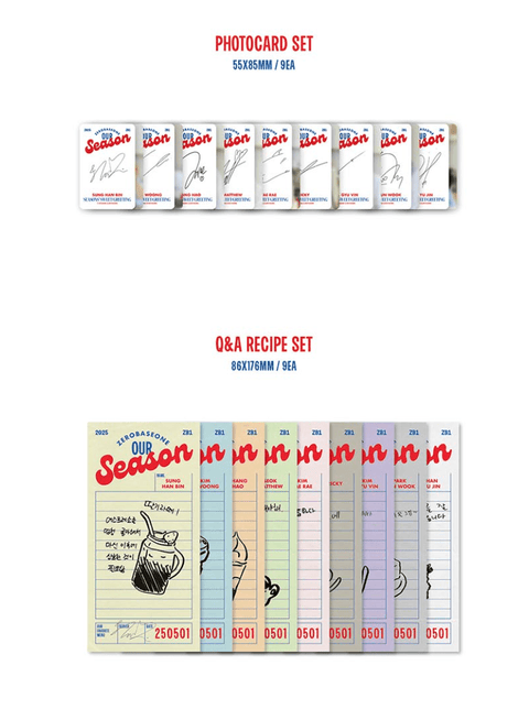 ZB1 - 2025 SEASON'S GREETINGS (OUR SEASON : SEASONS' SWEET GREETING)+Exclusiv POB Set
