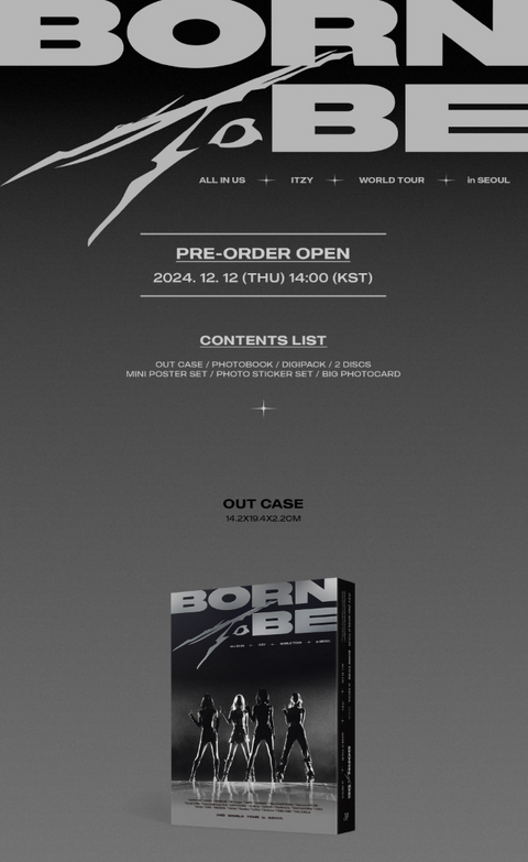 ITZY - 2ND WORLD TOUR 'BORN TO BE' IN SEOUL (BLU-RAY/ DVD)