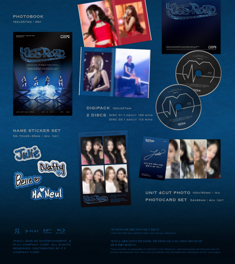 KISS OF LIFE - 1ST WORLD TOUR 'KISS ROAD' IN SEOUL (BLU-RAY)