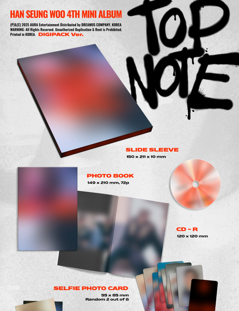 HAN SEUNG WOO - TOP NOTE (DIGIPACK VER.)