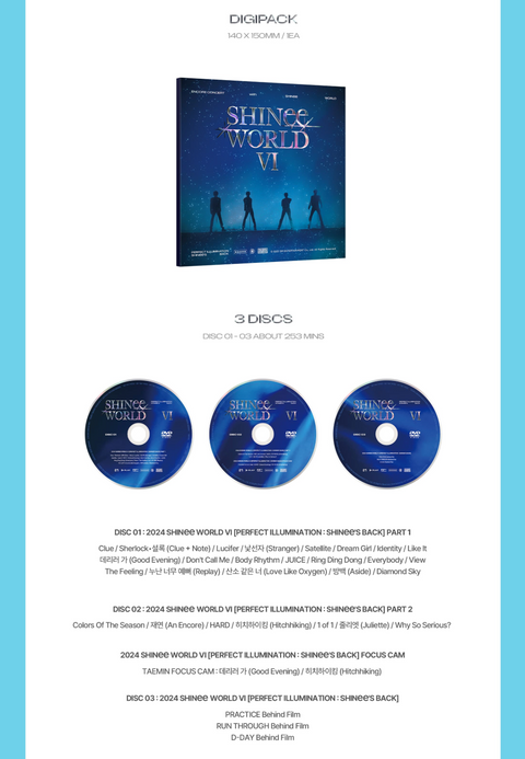 SHINEE - SHINEE WORLD VI : PERFECT ILLUMINATION SHINEE'S BACK (DVD & BLU-RAY)
