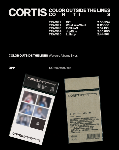 CORTIS - COLOR OUTSIDE THE LINES (WEVERSE ALBUMS VER.)