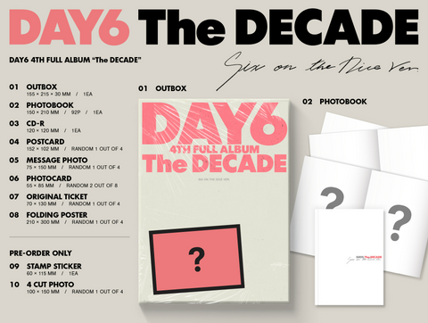 DAY6 - THE DECADE+APPLEMUSIC Photocard