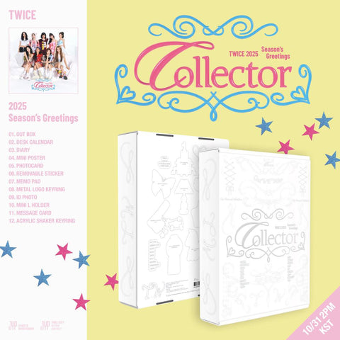 TWICE - 2025 SEASON'S GREETINGS (COLLECTOR)+ Photocard Set+mini Postcard Set