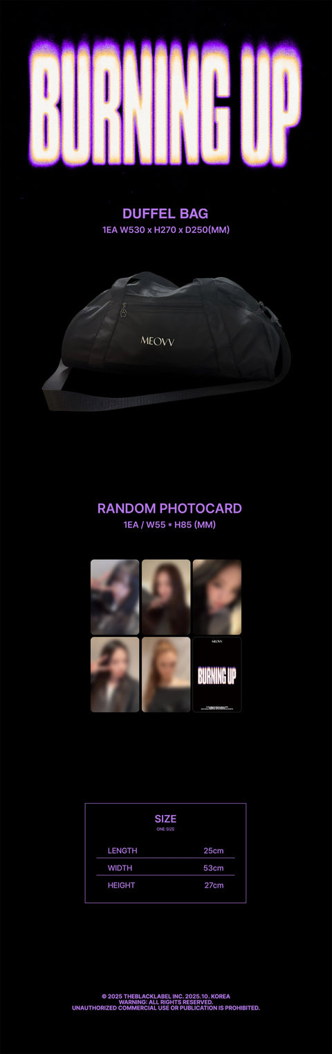 MEOVV - BURNING UP DUFFEL BAG
