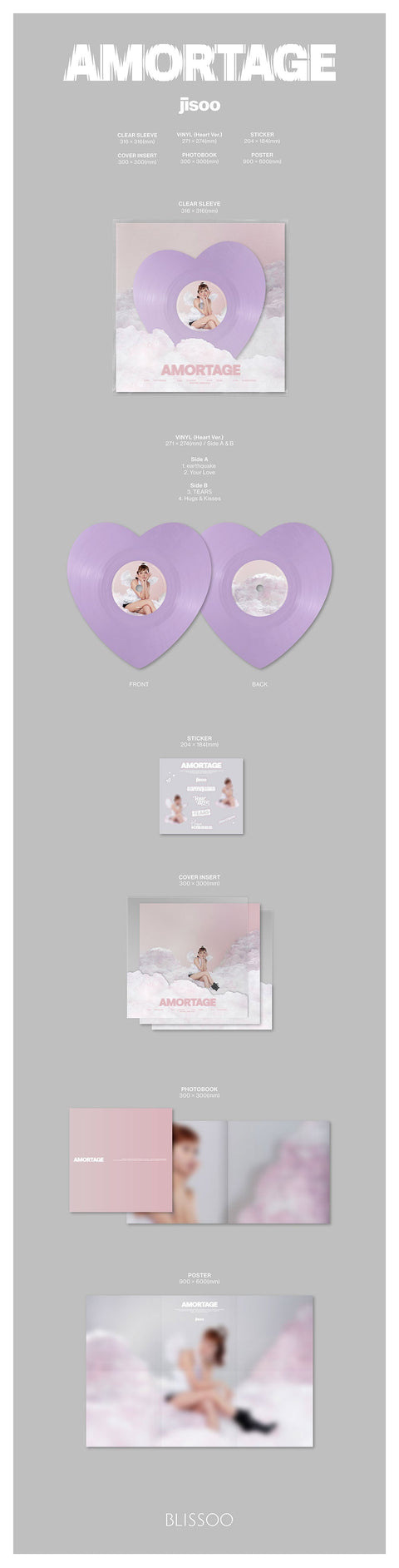 JISOO (BLACKPINK) - AMORTAGE (VINYL VER.)