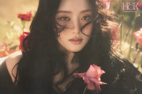 Minnie 1st Mini Album HER (6050C (Pink)) Official Poster - Photo Concept 1