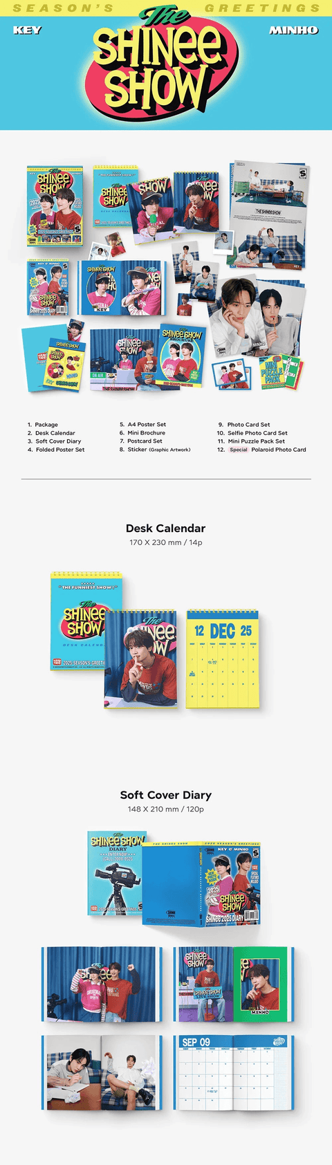 SHINEE – 2025 SEASON'S GREETINGS+ Exclusive POB(Member Photocard set)
