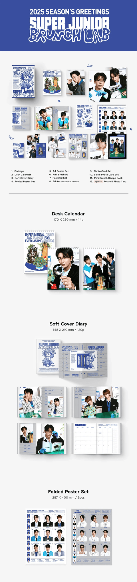 SUPER JUNIOR – 2025 SEASON'S GREETINGS+ Exclusive POB(Member Photocard set)