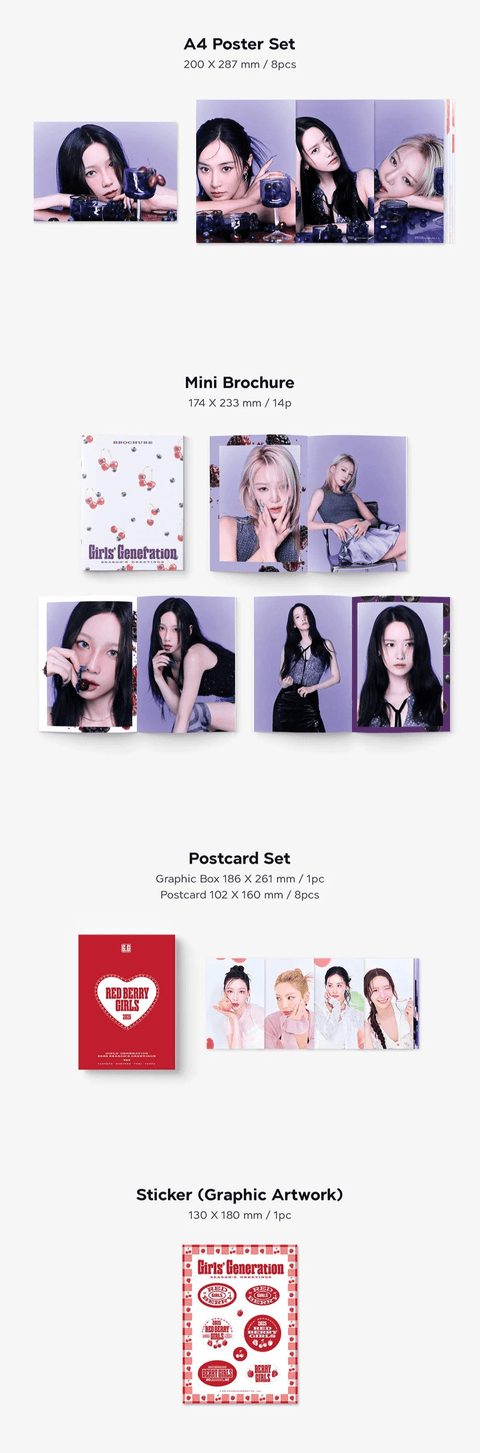 GIRLS GENERATION – 2025 SEASON'S GREETINGS+ Exclusive POB(Member Photocard set)