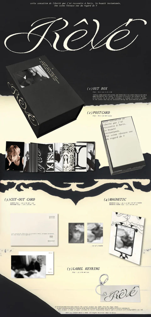 V (BTS) - REVE PHOTOBOOK+Apple music Gift