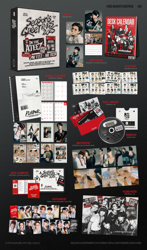 ATEEZ - 2025 SEASON'S GREETINGS (ROCK WILL NEVER DIE !)