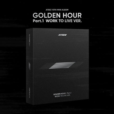 ATEEZ - GOLDEN HOUR : PART.1 "WORK TO LIVE VER"+Apple music POB 4 Photocard
