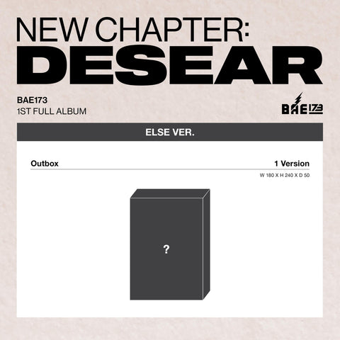 BAE173 - NEW CHAPTER : DESEAR