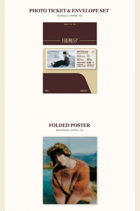 BAEKHYUN (EXO) - PHOTOBOOK (FROM.B) + POB Photocard