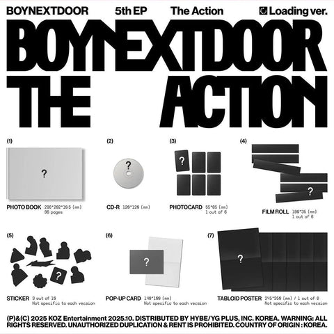 BOYNEXTDOOR - THE ACTION+Apple Music POB