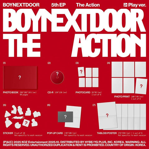 BOYNEXTDOOR - THE ACTION+Apple Music POB