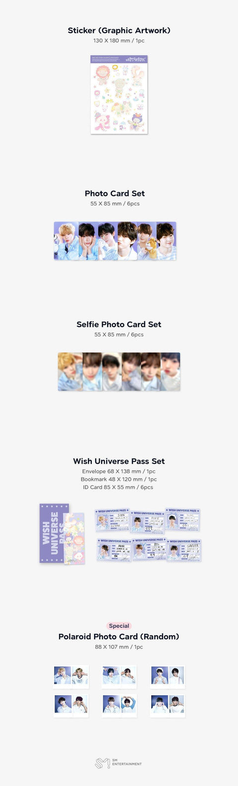NCT WISH – 2025 SEASON'S GREETINGS+Exclusive POB( Member Photocard Set)