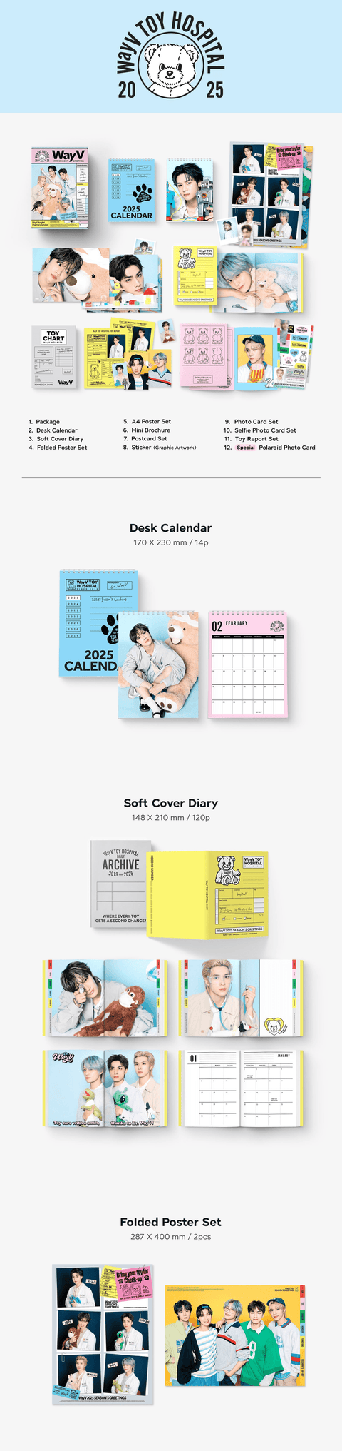 WAYV – 2025 SEASON'S GREETINGS+ Exclusive POB(Member Photocard set)