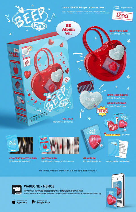 IZNA - BEEP (QR ALBUM VER.)+Apple music POB