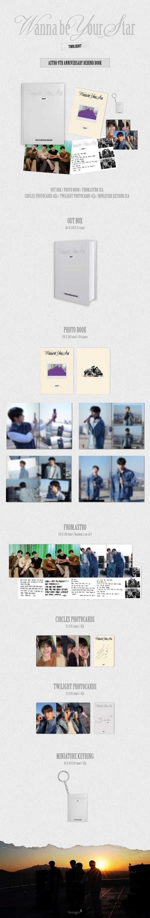 ASTRO - WANNA BE YOUR STAR: TWILIGHT (9TH ANNIVERSARY BEHIND BOOK) - Pre-Order