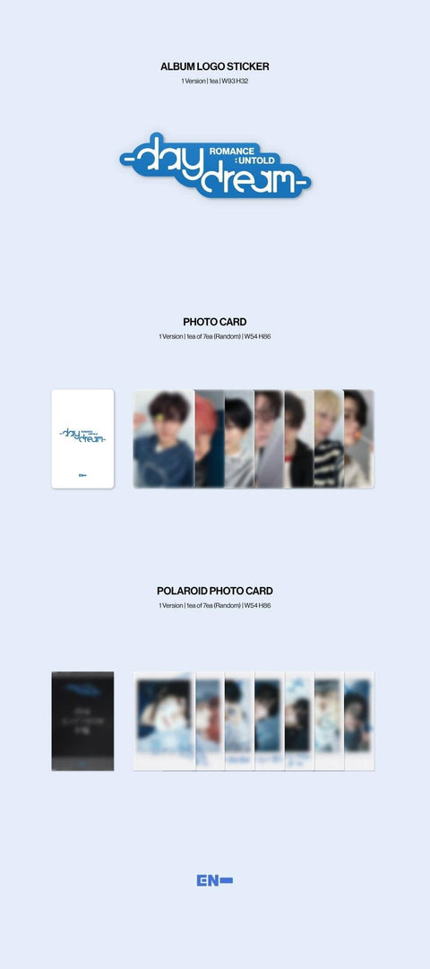ENHYPEN - ROMANCE : UNTOLD - DAYDREAM (JAPAN EDITION)+Apple Music POB Photocard