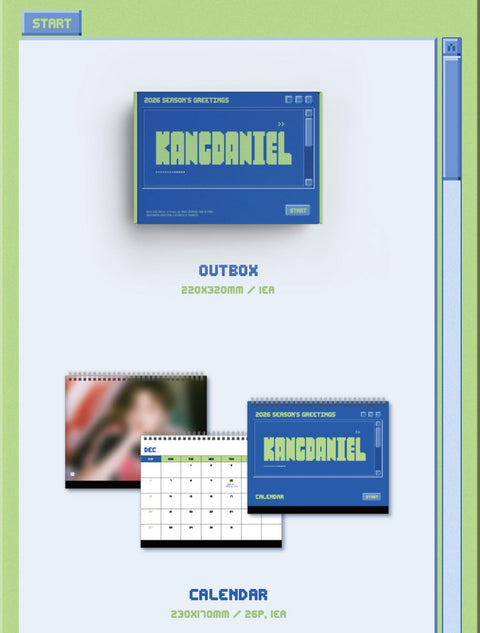 KANG DANIEL - 2026 SEASON'S GREETINGS