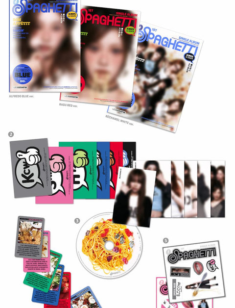 LE SSERAFIM - SPAGHETTI (COMPACT VER.) + Applemusic POB