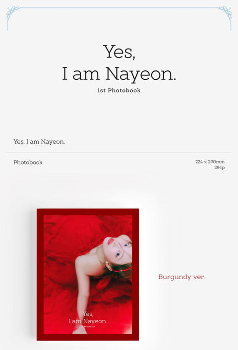 NAYEON (TWICE) - YES, I AM NAYEON. (PHOTOBOOK)+Exclusiv Selfi POB
