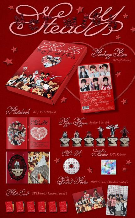 NCT WISH - STEADY (PHOTOBOOK VER.)+POB Photocard