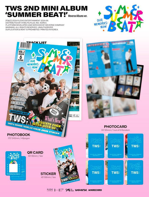 TWS 2nd Mini Album 'SUMMER BEAT!' Weverse Albums ver. - Kpopfuture