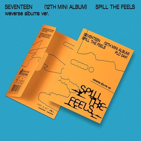 SEVENTEEN 12th Mini Album SPILL THE FEELS (Weverse Album Ver.)+1 Logo-Lesezeichen