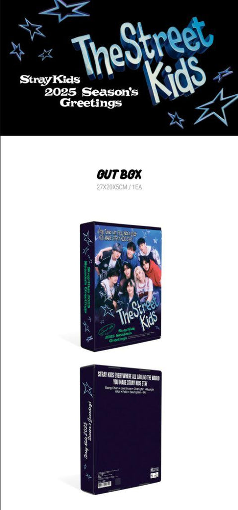 STRAY KIDS - 2025 SEASON'S GREETINGS (THE STREET KIDS)+ Applemusic POB Photocard set