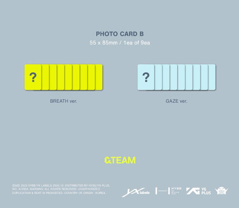 &TEAM - BACK TO LIFE (1ST KOREAN MINI ALBUM)