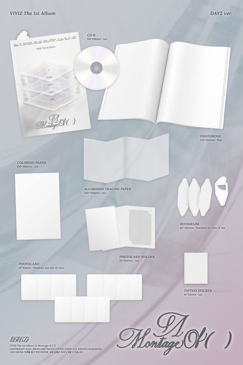VIVIZ - A MONTAGE OF ( ) + Applemusic POB Photocard