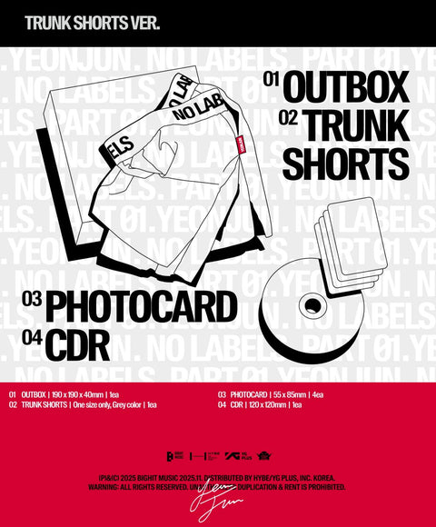 YEONJUN (TXT) - NO LABELS: PART 01 (TRUNK SHORTS VER.)