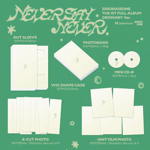 ZB1 - NEVER SAY NEVER (PHOTOBOOK VER.) + Apple Music Photocard