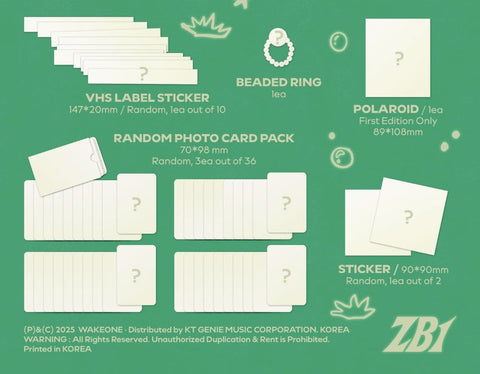 ZB1 - NEVER SAY NEVER (PHOTOBOOK VER.) + Apple Music Photocard