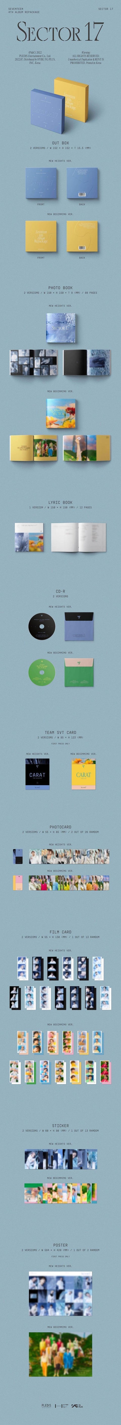 SEVENTEEN - 4th Album Repackage [SECTOR 17] (Random Ver.) - Kpopfuture