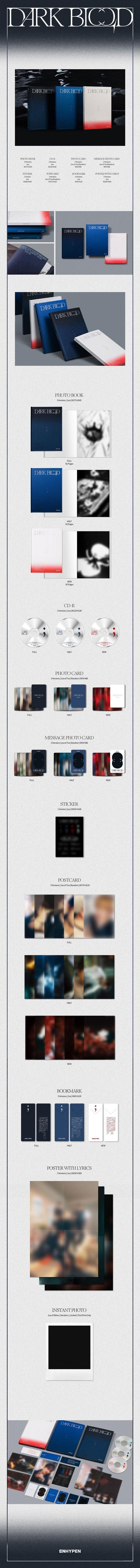 ENHYPEN - 4th Mini Album [DARK BLOOD] (Random Ver.) - Kpopfuture