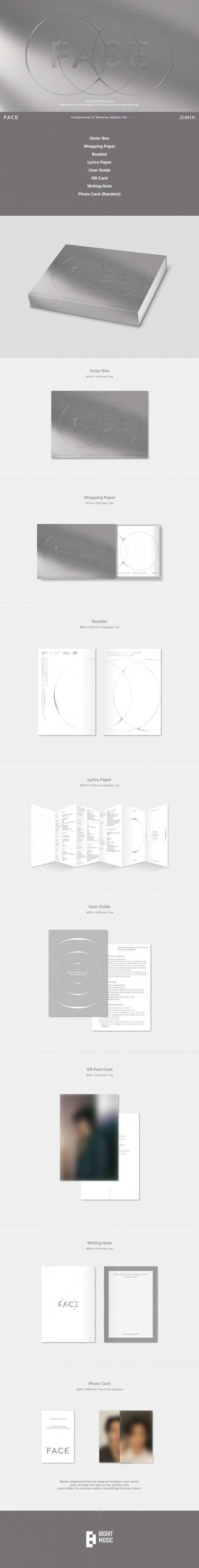 Jimin(BTS) - [FACE] (Weverse Albums ver.) - Kpopfuture