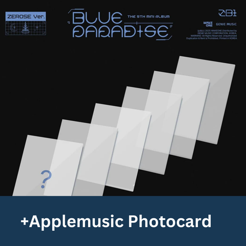ZB1 - BLUE PARADISE (ZEROSE VER.)+Applemusic POB Photocard